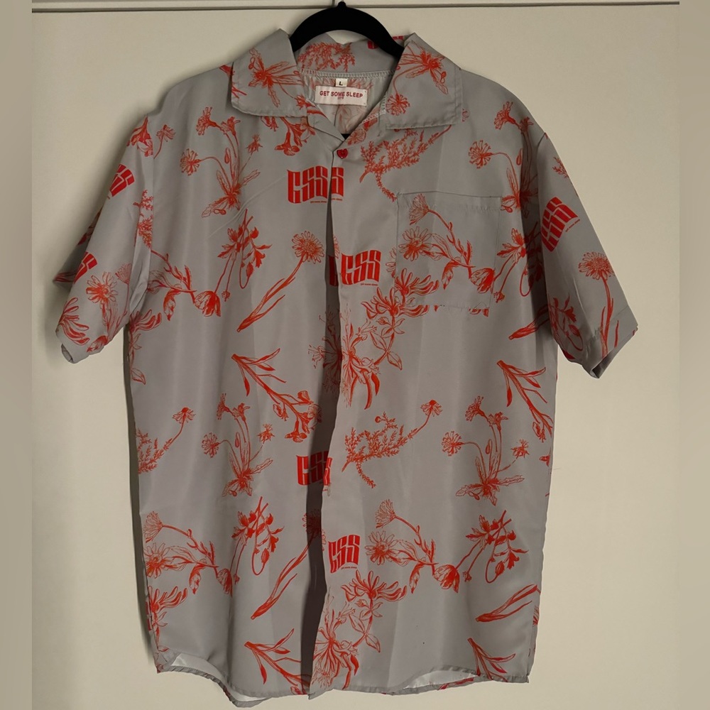 Get Some Sleep. Button Up Hawaiin Tee. 2019